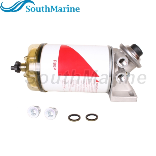 Boat Motor R90P 8159975 P551856 1393640 11LB-20310 R90T Fuel Filter Water Separator Assembly for Racor 390 490 690 790 Series