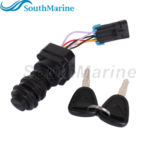 Boat Motor 87-893353A03 Ignition Key Switch for Mercury Mercruiser Quicksilver Mariner, 4 Position