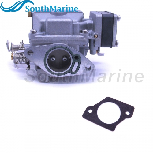 Boat Engine 3303-803687A1 3303-803687T01 Carburetor Assy and 27-803699 27-803699001 Gaskets for Mercury Marine 9.9HP 15HP 18HP 2-Stroke Outboard Motor
