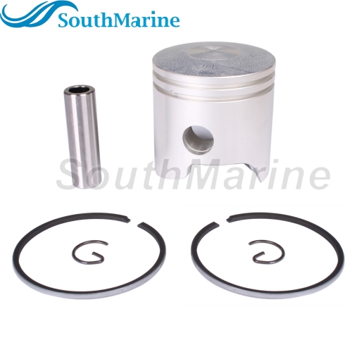 Boat Engine 6E7-11636-00 18-3978 Piston Set & 682-11610-21 20 Ring for Yamaha / 761-8023T 8023M 39-15322T for Mercury 9.9HP 15HP