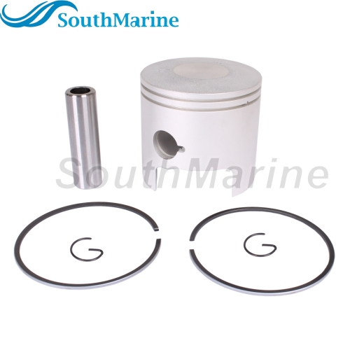 Boat Engine 688-11636-03 02 Oversize Piston Set & 688-11605-A0 Ring for Yamaha 48HP 50HP 55HP 75HP 85HP, 82.5mm 0.5mm O/S