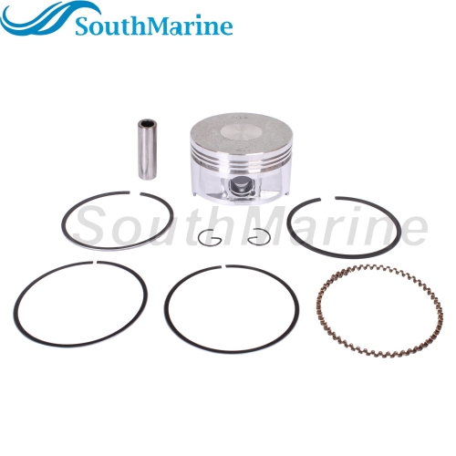 Boat Engine 6AH-11631-00 STD Piston Set & 6AH-11603-00 Ring for Yamaha / F20-05020001 for Parsun HDX 15HP 20HP, 63mm STD