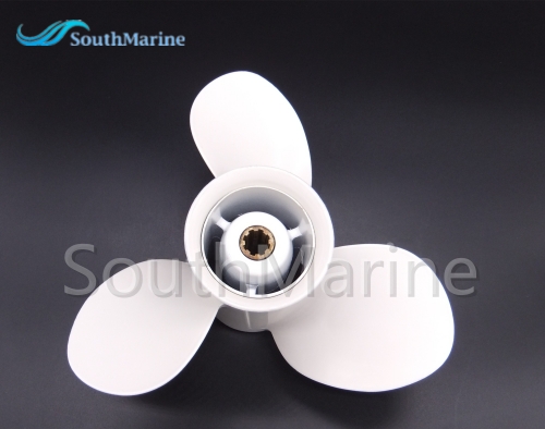 SouthMarine F15-06090000-9 F15-06090000 Propeller Assy for Parsun HDX Makara F9.9 F15 F15A F20A T15 T9.9 Outboard Motor 9 1/4x9-J