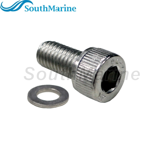 Boat Engine 09117-08037 09117-08109 Trim Tab Anode Screw Bolt for Suzuki 25HP-85HP, 5031215 for Evinrude Johnson OMC BRP