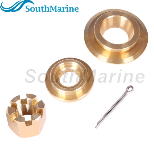 Outboard Motor 90506-ZX2-C00 Washer, 90512-ZX2-C00 Propeller Spacer, 90301-ZW1-B00 Castle Nut, 90758-ZW1-B00 Cotter Pin for Honda 115HP 135HP 150HP 17