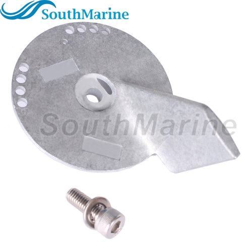 Outboard Motor 55125-90J00 55125-90J01 Trim Tab Anode, Bolt 09116-08137 for Suzuki 50HP-140HP, 5032929 for Evinrude Johnson