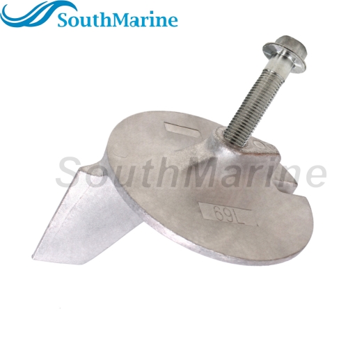 Outboard Motor 69L-45371-00 18-6122Z Trim Tab Anode for Yamaha Boat Engine 200HP 225HP 250HP 300HP