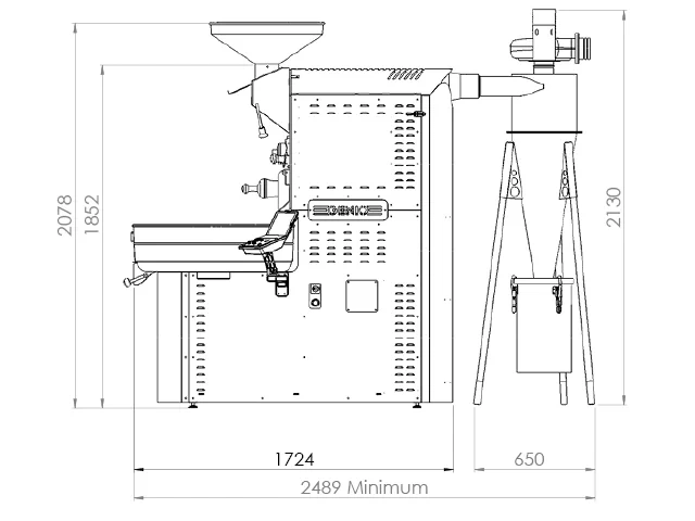 Genio 15 kg Commercial Coffee Roaster for Roastery