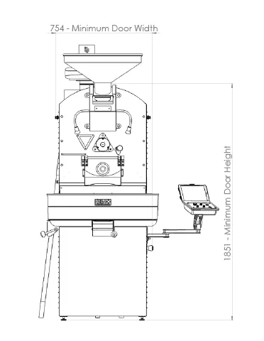 Genio 15 kg Commercial Coffee Roaster for Roastery