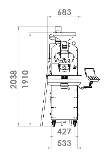 Genio 6 kg Commercial  Coffee Roaster for Roastery