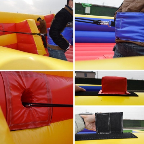 Custom Inflatable bungee run with pedestal Joust game for sale China
