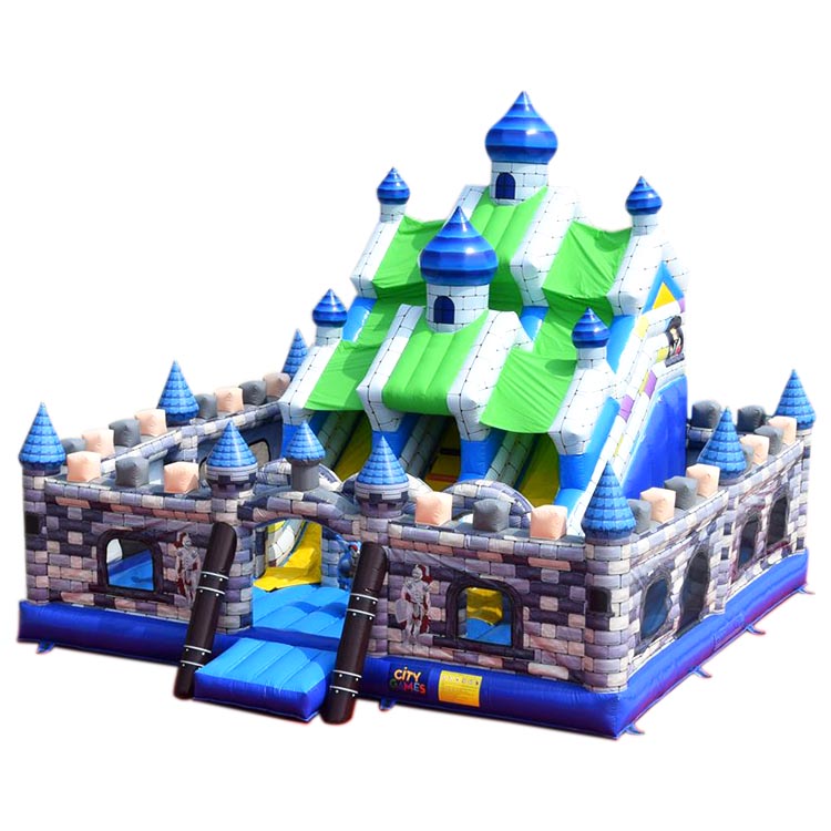Medieval Castle inflatable slide playland for sale China factory