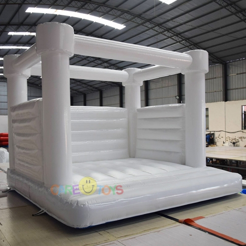 Wholesale Cheap White wedding bouncy castle for sale China factory