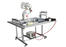 Estação robotizada (6 DOF robô treinador) equipamento de educação didática para escola laboratório processo controle treinador