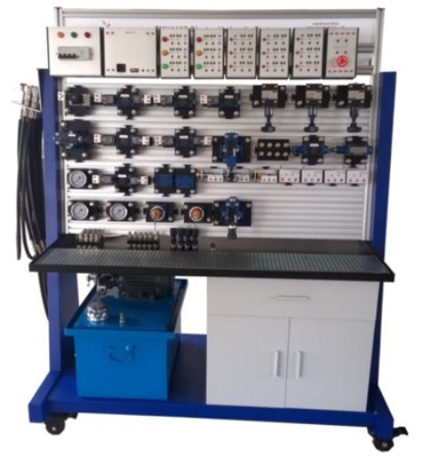 Bancada de Trabalho de Treinamento Hidráulico Proporcional Equipamento Didático de Educação Para Laboratório Escolar Equipamento de Treinamento