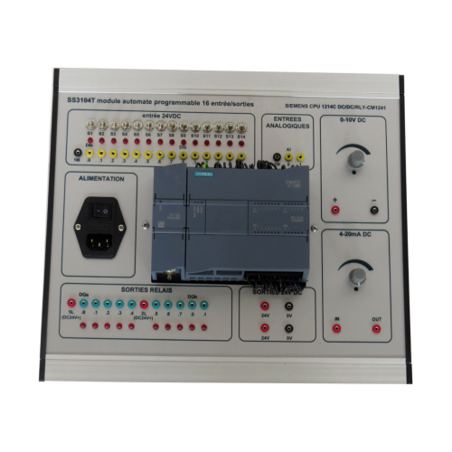 PLC compacto 16 Entradas Salidas Equipo de formación profesional Entrenador de electricistas