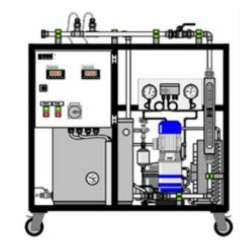 Equipo didáctico de la educación del enfriador de agua para el equipo de entrenamiento de la transferencia térmica del laboratorio escolar