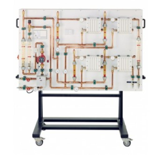 Painel de treinamento de circuito de aquecimento doméstico Equipamento de educação vocacional para equipamento experimental de transferência térmica de laboratório escolar