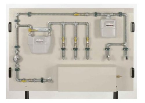 Panneau de formation d'approvisionnement en gaz domestique enseignant l'équipement d'éducation pour l'équipement de démonstration de transfert thermique de laboratoire scolaire