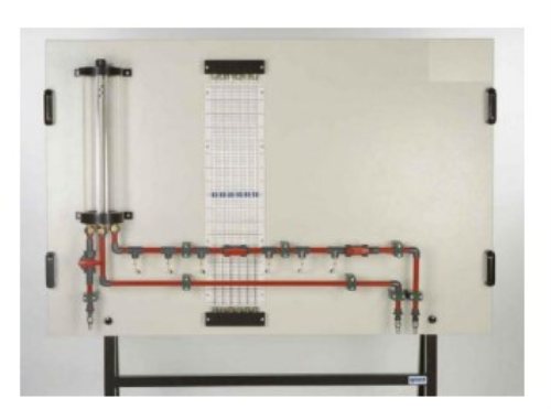 Perdas na tecnologia de instalação de tubos retos Equipamento didático de educação para laboratório escolar Equipamento de demonstração de transferência de calor