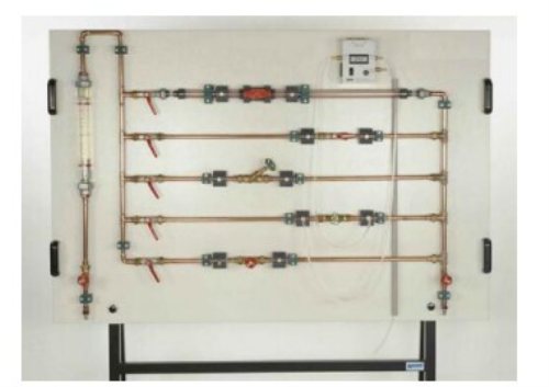 Perdite di tecnologia di installazione in valvole e raccordi Apparecchiature per l'istruzione professionale Apparecchiature per esperimenti di trasferimento di calore