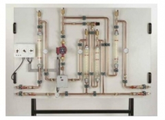 Painel de treinamento de válvula de mistura de três vias Equipamento de educação profissional para laboratório escolar Equipamento de transferência térmica