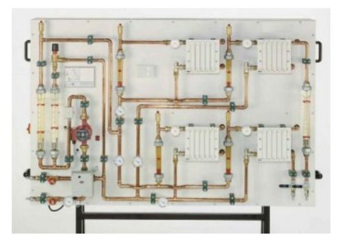 Attrezzatura per l'istruzione professionale del pannello di formazione del circuito di riscaldamento domestico per l'attrezzatura per l'esperimento di trasferimento termico della scuola