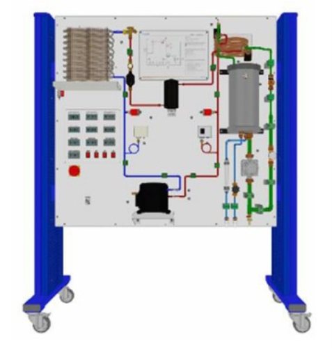 Bộ phận nghiên cứu bơm nhiệt cơ học Thiết bị giáo dục Didactic cho phòng thí nghiệm trường học Thiết bị thí nghiệm truyền nhiệt