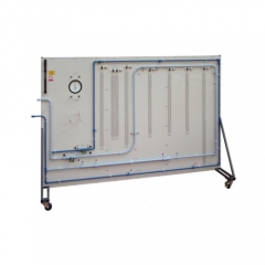 Didactic Bench để nghiên cứu tổn thất áp suất trong ống khuỷu và van Thiết bị giáo dục Thiết bị trường học Thiết bị phòng thí nghiệm Cơ học chất lỏng Đường ống Surge Thiết bị phòng thí nghiệm