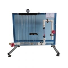 Venturimeter Orifice Plate Rotameter Flow Measure ဓာတ်ခွဲခန်းသုံးပစ္စည်းပညာပေးကိရိယာသင်ကြားရေး Pipe Surge Fluid Mechanics Lab Equipment