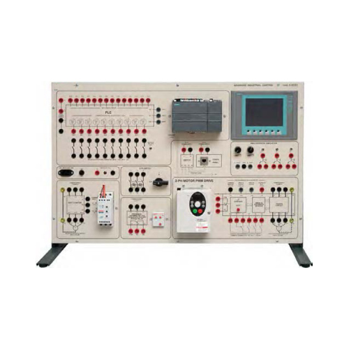 전자 제어 산업 설비(PLC S7-1200 + HMI 터치 스크린) 직업 훈련 장비 전기 트레이너