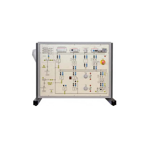 Panel Demostrativo para el Estudio de los Dispositivos de Protección para la Seguridad y Continuidad del Suministro de Energía Eléctrica Equipo Didáctico Entrenador Automático