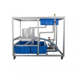 Attrezzatura didattica da banco per idraulica Attrezzatura per l'istruzione professionale Attrezzatura per la formazione Filtro a letto profondo Attrezzatura da laboratorio per la meccanica dei fluidi