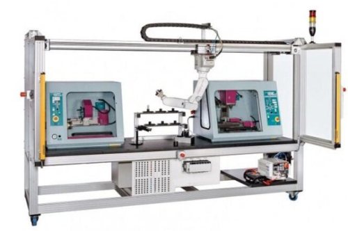 Robotic system Computer Integrated Manufacturing and Handling System Teaching Mechatronics Training Equipment