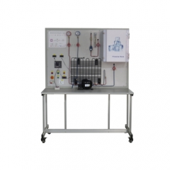 ระบบทำความเย็นพื้นฐานอุปกรณ์การสอนการสอนสำหรับโรงเรียน Lab Condenser Trainer Equipment