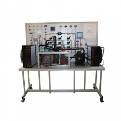 Controle de refrigeração de múltiplos compressores Equipamento de educação vocacional para equipamentos de treinamento de condicionador de ar de laboratório escolar