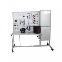 School Lab Refrigeration Trainer Equipment အတွက်ရေခဲစတိုးဆိုင် Didactic Education Equipment နှင့်အအေးခံစက်ရုံ