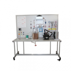 Demonstrador de bomba de calor básico Equipamento de educação profissional para laboratório escolar Equipamento de treinamento de condicionador de ar