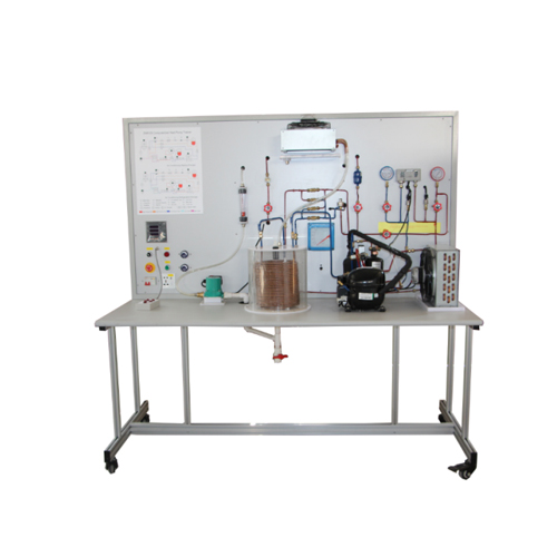 Équipement d'enseignement professionnel de démonstrateur de pompe à chaleur de base pour l'équipement de formation de climatiseur de laboratoire scolaire