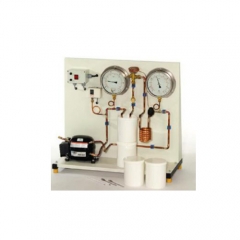 2-simple compression refrigeration circuit Didactic Education Equipment For School Lab Condenser Training Equipment