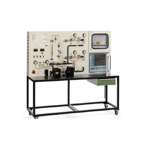 Sistema de refrigeração 9 com câmara de refrigeração e congelamento Equipamento didático de educação Equipamento de formação de condensador