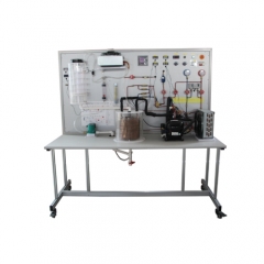 Heat transfer in refrigeration system Didactic Education Equipment For School Lab Air Conditioner Trainer Equipment