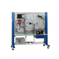 Trocadores de calor no circuito de refrigeração Equipamento didático de educação para laboratório escolar Equipamento de treinamento de condicionador de ar