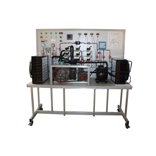 Installazione dell'unità di condizionamento dell'aria di refrigerazione (tipo industriale) Attrezzatura didattica Attrezzatura per l'addestramento del compressore