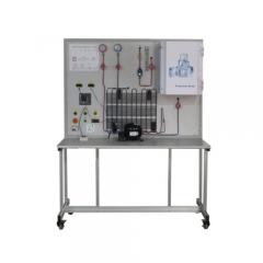 Sistema de refrigeração básico Equipamento de educação profissional para laboratório escolar Equipamento de treinamento de condicionador de ar
