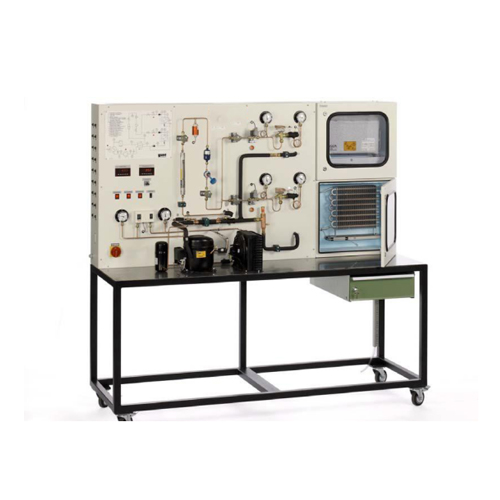 Sistema de refrigeración con cámara de refrigeración y congelación Enseñanza Equipo educativo Equipo de entrenamiento de condensador