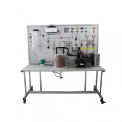 Sistema de refrigeração de módulo experimental Equipamento de educação vocacional para equipamento de treinamento de compressor de laboratório escolar