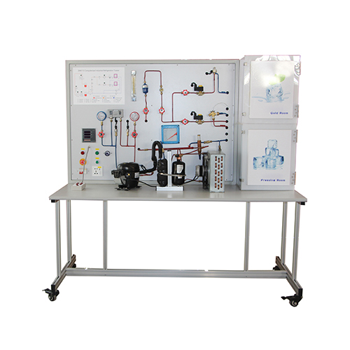 Computerized Industrial Refrigeration Trainer Didactic Education Equipment For School Lab Condenser Training Equipment