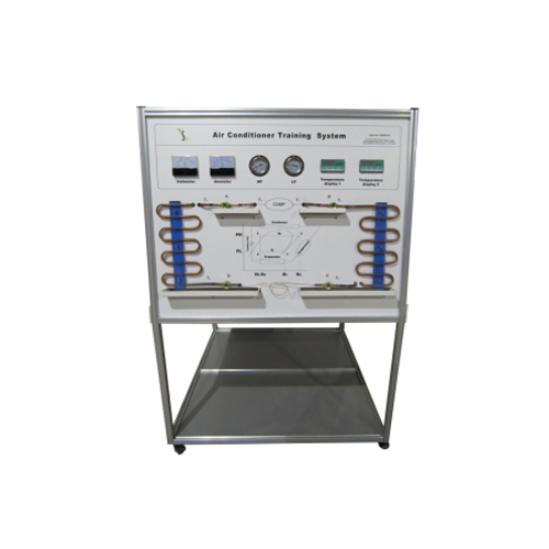 Sistema de treinamento de ar condicionado Equipamento de educação vocacional para equipamento de treinamento de condensador de laboratório escolar