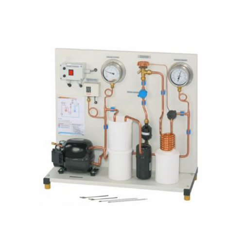 Equipo de educación vocacional de circuito de refrigeración de compresión simple para equipo de entrenamiento de condensador de laboratorio escolar